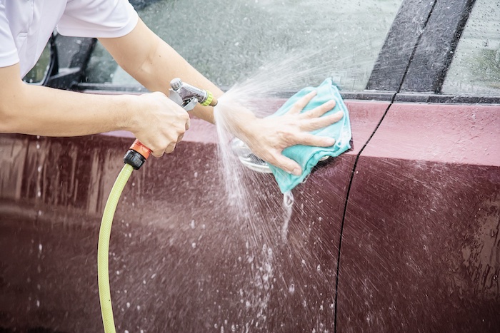 How to save water while washing your car at home