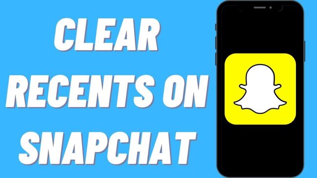 How To Clear Recent In Snapchat
